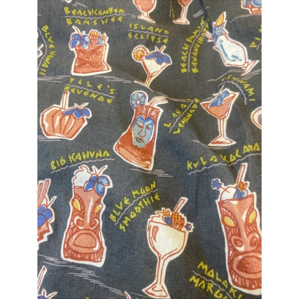 Vintage Reyn Spooner Hawaiian Cocktail Shirt Mens Large Novelty Bar Aloha Button - Picture 8 of 8
